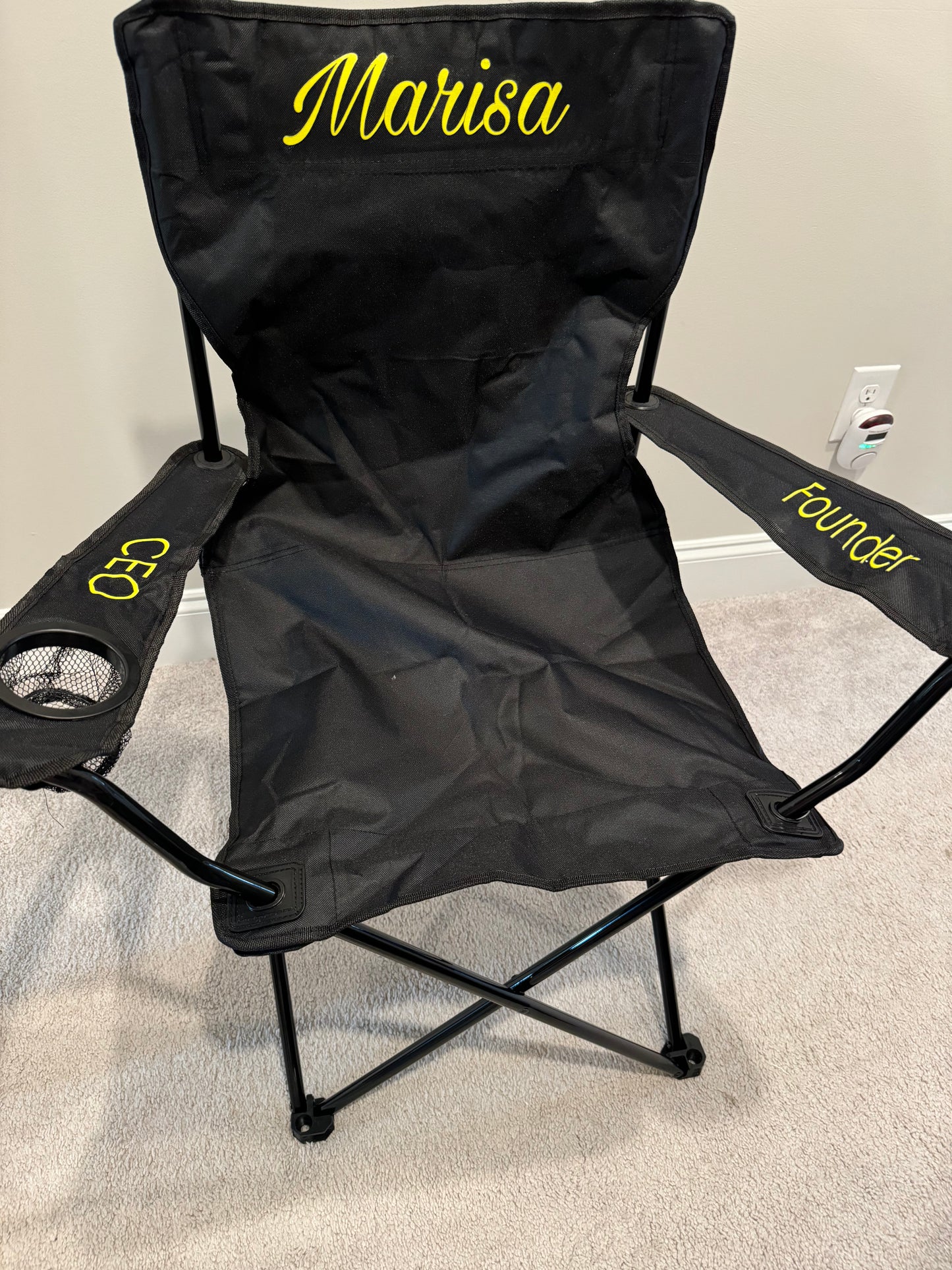 Personalized Folding Bag Chair